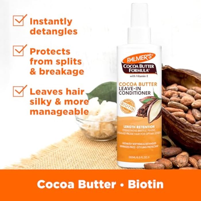 Palmer's Cocoa Butter & Biotin Length Retention Leave-In Conditioner, 8.5 Ounce - Image 3